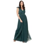 Maya deluxe - egm01 - st - maxi dress with ruffle shoulder detail robe de demoiselle dhonneur femme