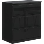 Commode 3 tiroirs - meblocker - meuble de rangement spacieux - salon bureau chambre � couche & enfant ...