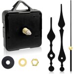 M�canisme horloge quartz silencieux piles kit murale noir remplacement bricolage maison / bureau label ...