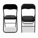 Medas pro chair chaise pliante extensible jardin restauration bureau noire Medas pro chair chaise pliante extensible jardin restauration bureau noire