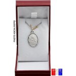 Médaille de baptême communion ange en argent massif 925 rhodié avec chaine et coffret et gravure incluse ... Médaille de baptême communion ange en argent massif 925 rhodié avec chaine et coffret et gravure incluse ...