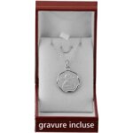 Médaille ronde de naissance baptême avec gravure incluse. ensemble argent massif 925 avec chaine 40cm ... Médaille ronde de naissance baptême avec gravure incluse. ensemble argent massif 925 avec chaine 40cm ...