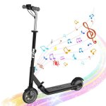Mega motion trottinette �lectrique pliable noir avec poign�e et vitesse r�glable moteur 150w adapt�e ...