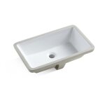 Meje 202a 20. 9 pouces Évier encastré sous plan de comptoir lavabo en céramique blanc Meje 202a 20. 9 pouces Évier encastré sous plan de comptoir lavabo en céramique blanc