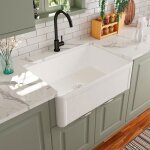 Meje 765 x 507cm vier de cuisine de type farmhouse - vier timbre - vier rversible  une cuve pour ...