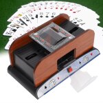 Mlangeur de cartes - akozon - automatique - silencieux - pour 2 jeux de poker
