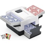 M�langeur de carte automatique rechargeable de 2000 mah 1 � 2 bureaux faible bruit pour les jeux de cartes ...