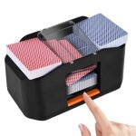 Mlangeur de cartes automatique rechargeable avec batterie de 2 000 mah pour uno poker de casino texas ...