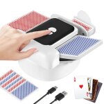 M�langeur de cartes automatiqueint�gr�e rechargeable pour 2 jeux de cartes texas holdem poker jeux de ...