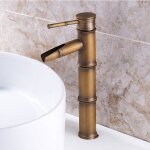 Mlangeur de lavabo  poser - forme bambou avec tuyau dentre 1pc