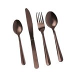M�nag�re 16 pi�ces en inox coloris cuivre