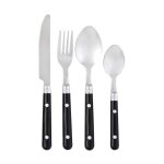 M�nag�re 24 pi�ces noir - gimel - style contemporain - inox - dimensions 96x96x235 cm