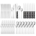 M�nag�re 48 pi�ces - like no other - service pour 8 personnes - acier inoxydable - argent - contemporain ...