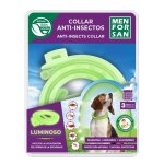 Menforsan collier anti - insectes luminescent pour chiens avec 3 repulsifs naturels longueur 57cm auto ...