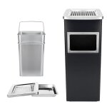 Mengda poubelle sur piedcendrier sur pied en mtal poubelle jardin rception cendrier amovible hauteur: ...