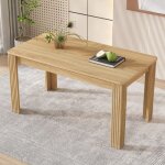Merax table � manger rectangulaire ch�ne naturel 116 x 65 x 75 cm table pour salle � manger 4 - 6 personnes ...