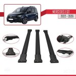 Compatible avec mercedes eqt / citan w420 2022 - 2026 fly model barres de toit railing porte - bagages ...