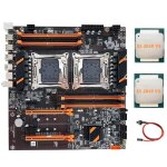 M�re double cpu x99 lga2011 prend en charge la carte m�re dordinateur m�moire ddr4 ecc + 2xe5 2650v3 ...