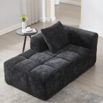 Meridienne canap� chaise longue confortable canap� moelleux avec coussinet poches lat�rale soign� et ...