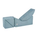 Mridienne chaise longue lit de repos modulable mousse pour bb enfants chambre denfant misioo velours ...