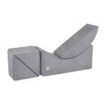 Mridienne chaise longue lit de repos modulable mousse pour bb enfants chambre denfant misioo velours ...