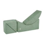 Mridienne chaise longue lit de repos modulable mousse pour bb enfants chambre denfant misioo velours ...