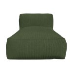 M�ridienne en velours c�tel� vert noumara