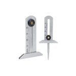 Mesure usure pneu jauge de profondeur de pneu en acier inoxydable pneu scurit rgle pneu mtre 0 - ...