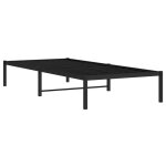 M�tal cadre de lit - burke - sans matelas - 1 personne - noir 90x190 cm bb1896
