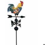 Métal girouette coq forme girouette jardin clôtures pieu cour toits girouette décor coloré ornement Métal girouette coq forme girouette jardin clôtures pieu cour toits girouette décor coloré ornement