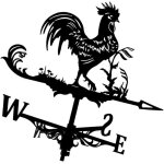 M�tal girouette d�coration direction an�mometre et inoxydable indicateur de direction girouette outil ...