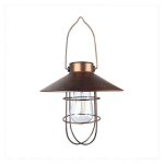 M�tal lanterne solaire jardin �tanche cadre en fer suspendu lanterne led pour ext�rieur terrasse v�randa ...