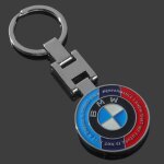 Double face cle auto porte - cl�s pendentif cl� pour bmw 50e anniversaire m�tal