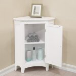 Meuble dangle bas de rangement salle de bain teamson homeblanc 63 x 43 x 81
