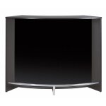 Meuble bar meuble comptoir noir ou blanc face noire 1345 x 1048 x 553 cm - noir - l 134. 5 x l 55. 3 ...