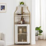 Meuble bar dangle avec casier � vin amovible armoire � vin industrielle avec porte - verres et porte ...