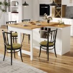 Meuble de bar extensible - modernluxe - rotation � 360� - 180x79. 5x71. 5 cm - 2 tiroirs - 2 portes - ...