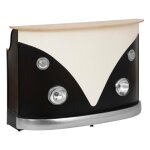 Meuble de bar van gaston 152cm noir & blanc Meuble de bar van gaston 152cm noir & blanc