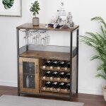 Meuble de bar � vin porte - bouteillesporte - verresmeuble de rangementporte en m�tal grillag�pour saloncuisin ...