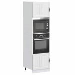 Meuble bas armoire buffet de cuisine bonnie armoires de four 2 pcs kalmar blanc bois dingnierie - belle ...