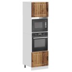 Meuble bas armoire buffet de cuisine bonnie armoires de four 2 pcs kalmar vieux bois bois dingnierie ...