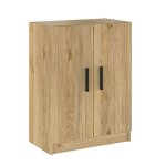 Meuble bas de cuisine avec 2 portes coloris ch�ne mauvella - longueur 60 x profondeur 34 x hauteur 80 ...