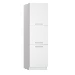 Meuble bas de cuisine avec 3 portes coloris blanc - longueur 40 x profondeur 56 x hauteur 213 cm