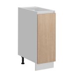 Meuble bas de cuisine - deconation - roma - beige - l 30 x h 81 x p 45 cm - design moderne