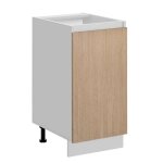 Meuble bas de cuisine - deconation - roma - beige - l 40 x h 81 x p 45 cm - design moderne