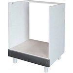 Meuble bas de cuisine four 60 cmgris haute brillance60 x 52 x 83 cm