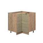 Meuble bas dangle fame - line 80. 5cm sans plan de travail panneau en ch�ne ch�ne de force dor� vicco ...