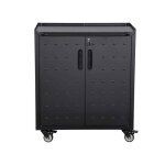 Meuble bas de rangement pour garage avec 2 portes bobby