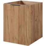 Meuble bas de salle de bain à suspendre avec une porte flow chêne 40 cm Meuble bas de salle de bain à suspendre avec une porte flow chêne 40 cm