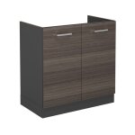 Meuble bas sous - évier r - line 80cm sans pt gris noble anthracite vicco Meuble bas sous - évier r - line 80cm sans pt gris noble anthracite vicco